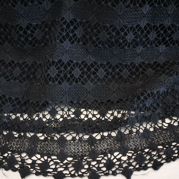 Amy Lynn AL2747 Women's Sz Large (12) Black Flutter Sleeve Lace Dress - Picture 5 of 11